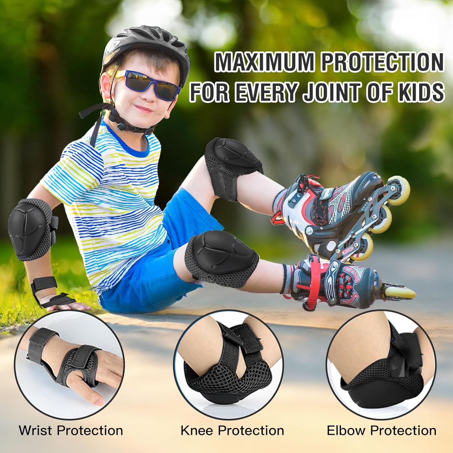 6PCS Kids Protective Gear Set  - огляд і ціна Cycling Gear Kids
