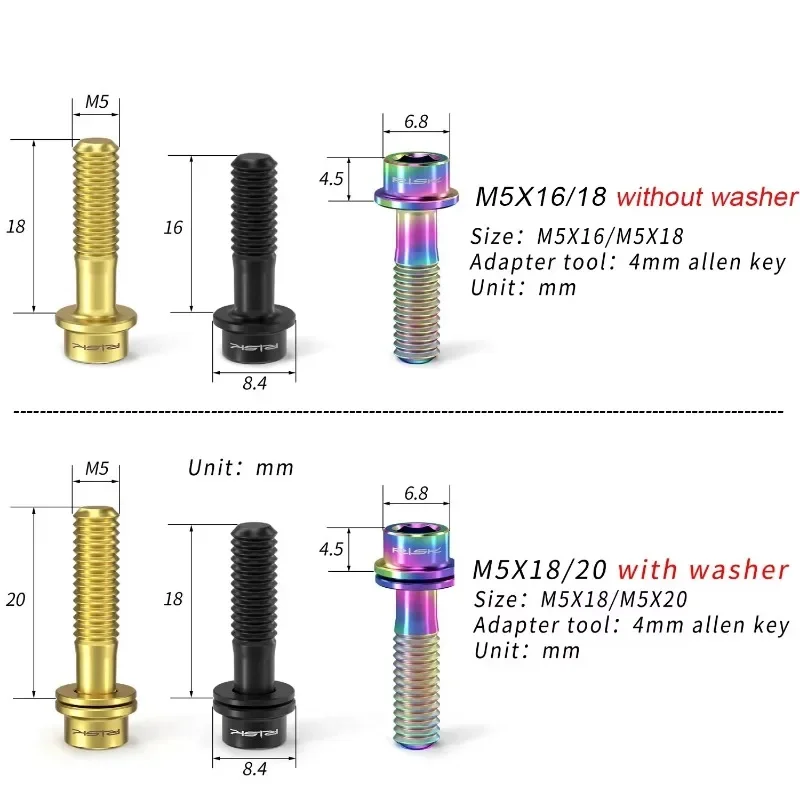 RISK Bicycle Screws Titanium M - огляд і ціна Xc Mtb Gear