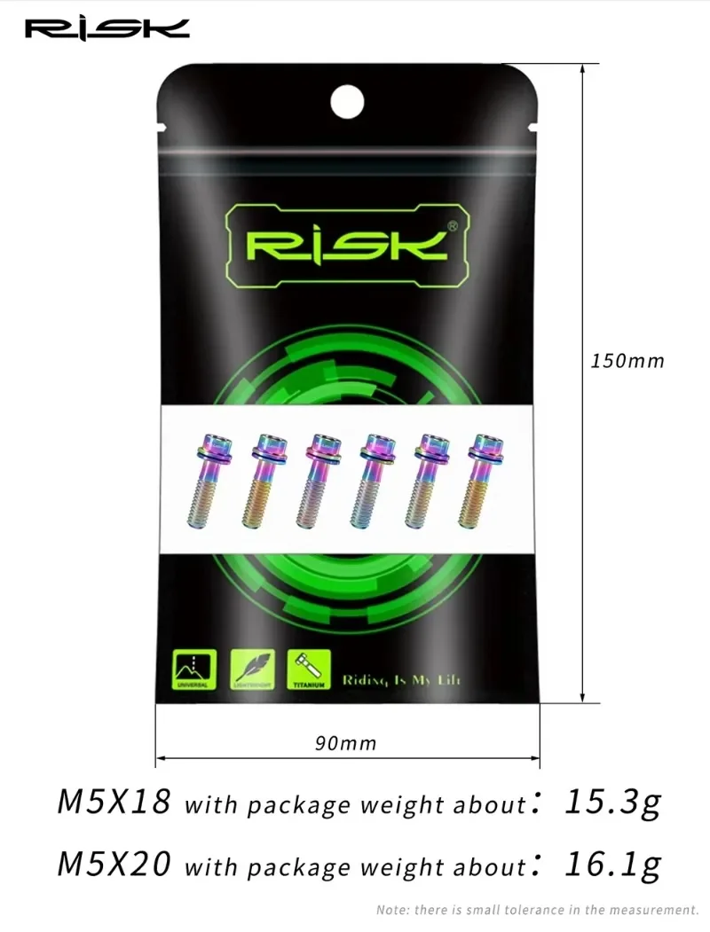 RISK Bicycle Screws Titanium M - огляд і ціна Xc Mtb Gear