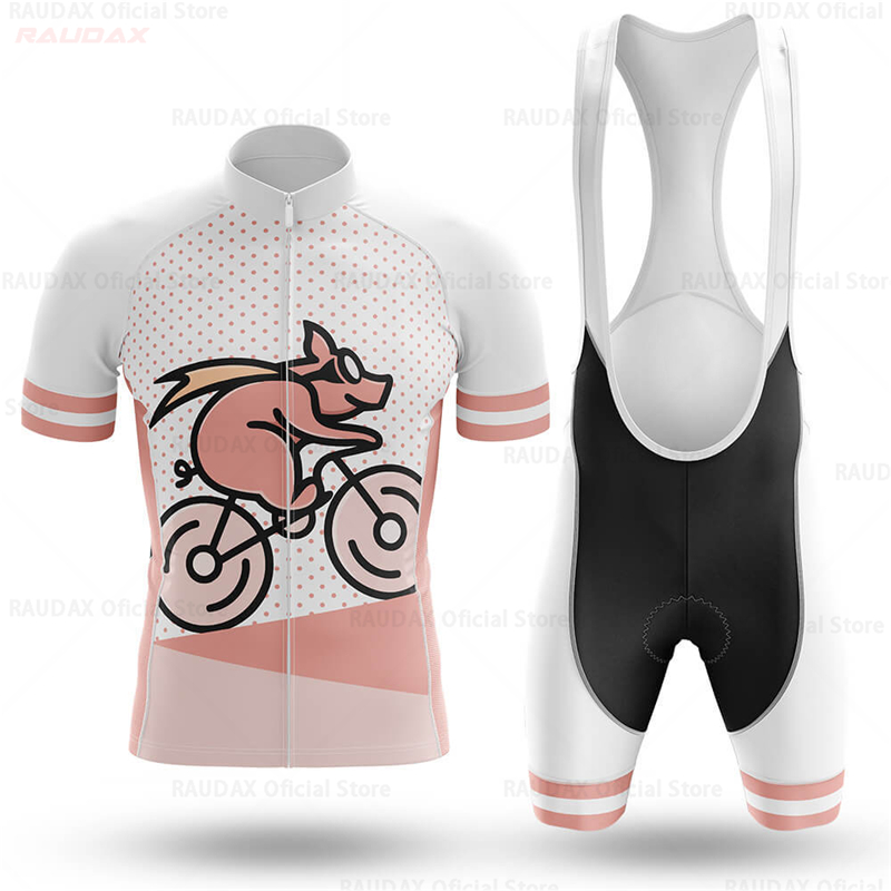 Men's Funny Pig Cartoon Anime  - огляд і ціна Cycling Gear For Sale