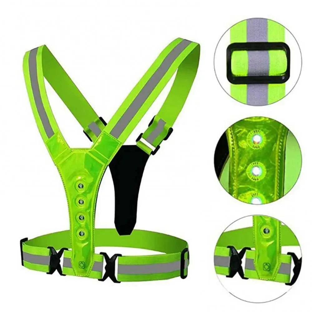 LED Running Vest Reflective Gl - огляд і ціна Cycling Gear Clothing